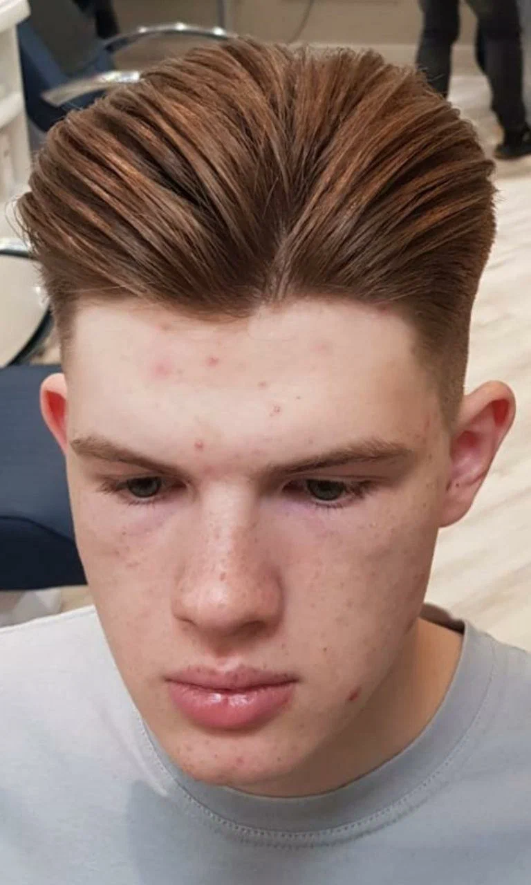 Текстурная стрижка с fade